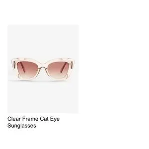Express | Accessories | Express Clear Frame Cateye  display picture 3